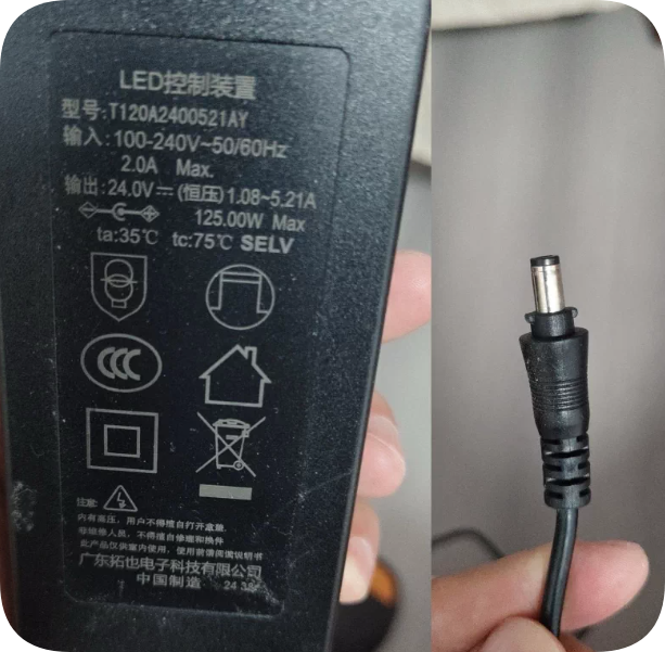 *Brand NEW*LED Control Gear T120A2400521AY Constant-Voltage LED Power Supply 24V DC 1.08-5.21A 125W Lighting T